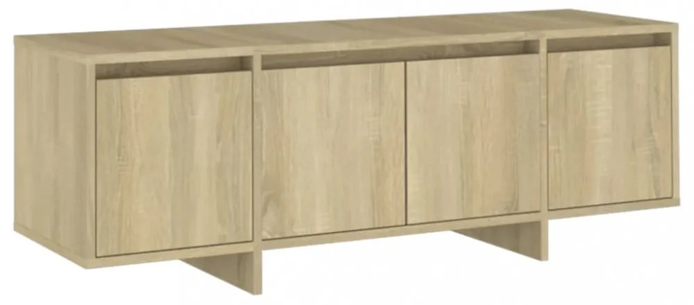 sonoma tölgy színű szerelt fa fali TV-szekrény 120x30x40,5 cm