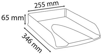 Irattálca, műanyag, EXACOMPTA COMBO Styli Skandi, nude (EX11131D)