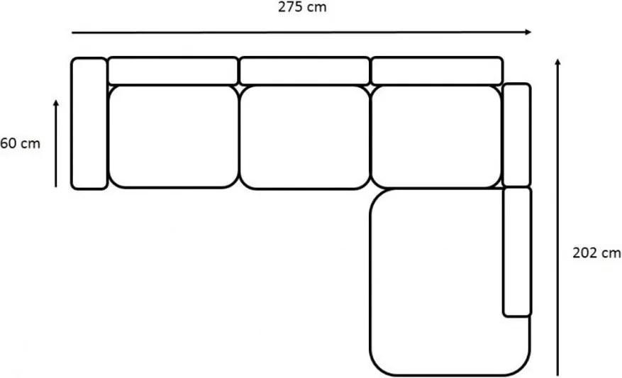 MONTE BIS L sarokkanapé