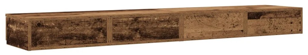 Ágy fiókok régi fa 180x36,5x16,5 cm mérnöki fa
