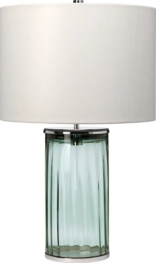 Quintiesse glamour modern asztali lámpa reno polírozott nikkel zöld elsqn-reno-green-pn