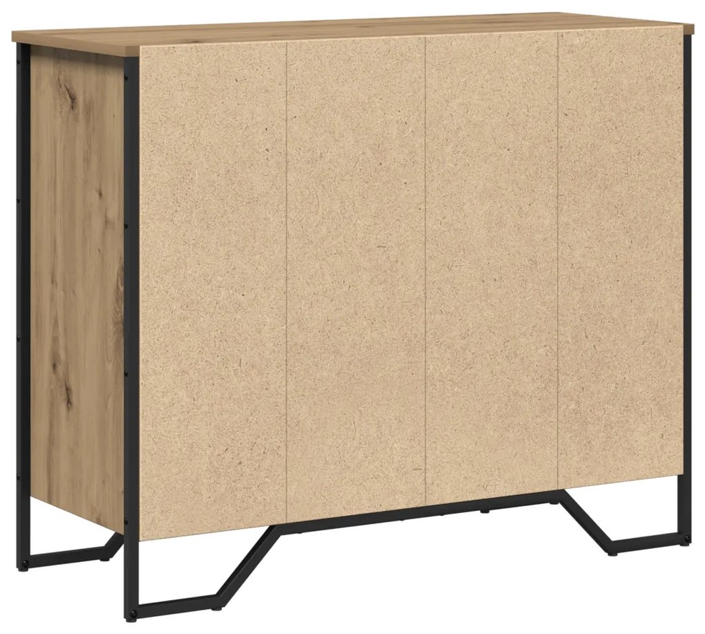 Fiókos Szekrény Kézműves Tölgy 91x35,5x74,5 cm Mérnöki Fa