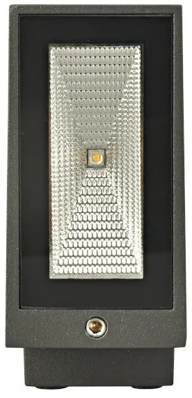 POLUX 319999 ORLEAN Modern Kültéri Fali Lámpa Fekete LED IP44