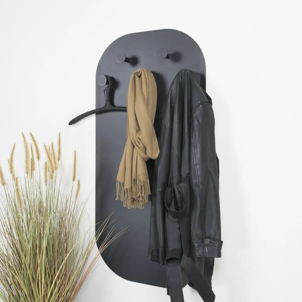 Fekete fém fali fogas 55 cm Espen – Spinder Design