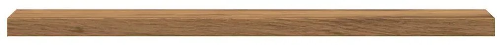 4 db kézműves tölgy színű szerelt fa fali polc 40 x 20 x 1,5 cm