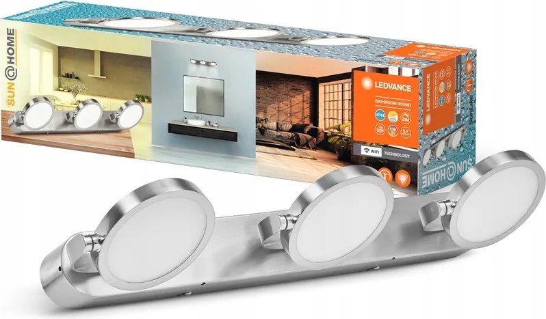 Led fali lámpa Mennyezeti Fali Fürdőszoba Lámpa 20W Cct 45 cm Smart+ WiFi