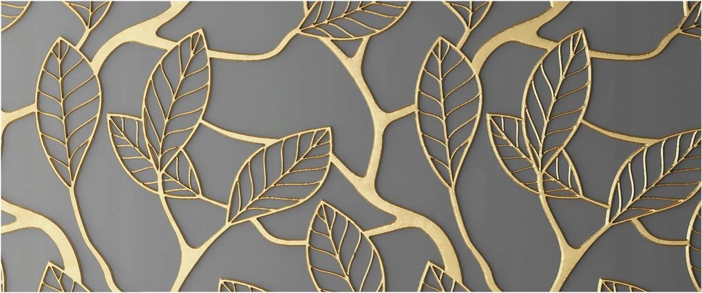 Design fotótapéta Flizelin falra Elegáns levelek 250x104 Ragasztó