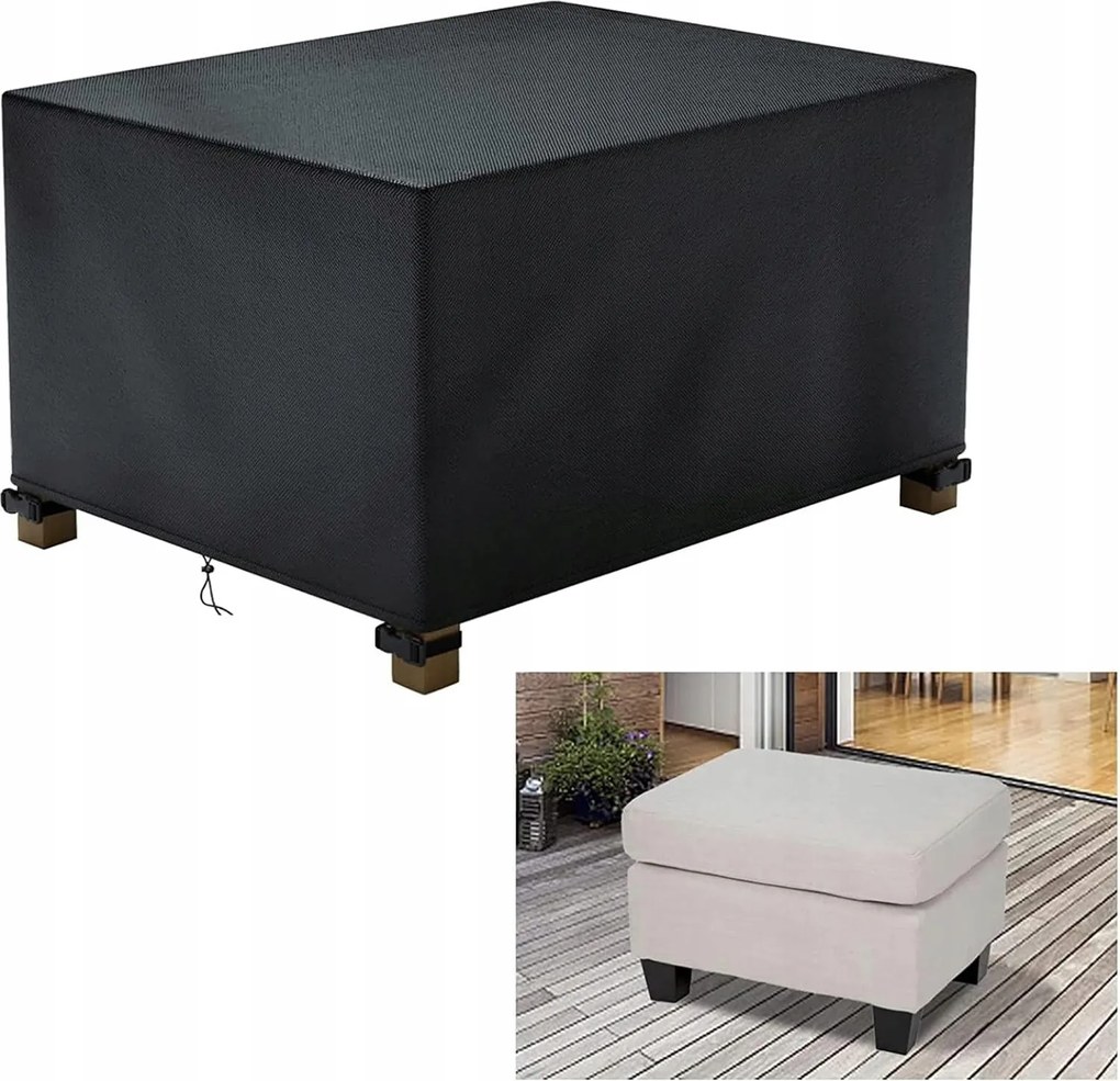 Tartós, Vízálló Oxford 600D Védőhuzat Kerti Bútorokra, 87x61x43 cm