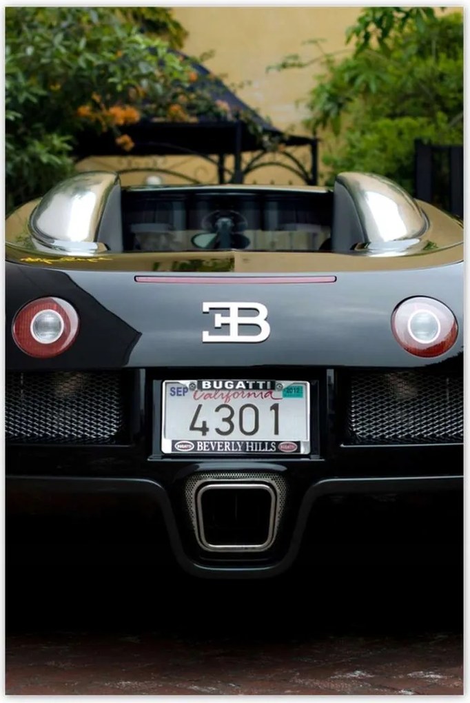 Poszter 60x90 Sárga Bugatti