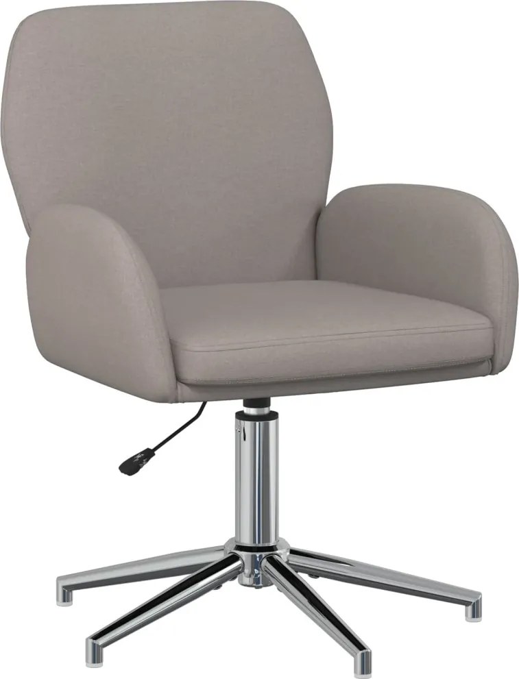 vidaXL Forgós Íróasztali Székek 4 db 54 x 58 x 90 cm Tópszínű Szövet