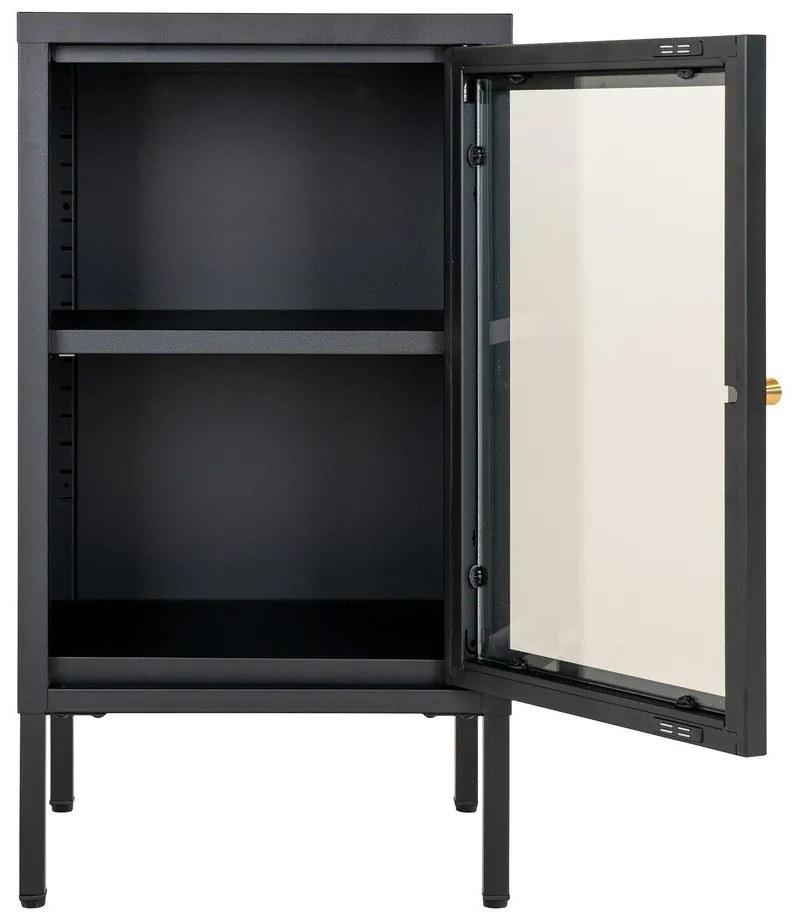 Fekete fém tálalószekrény 38x70 cm Dalby – House Nordic