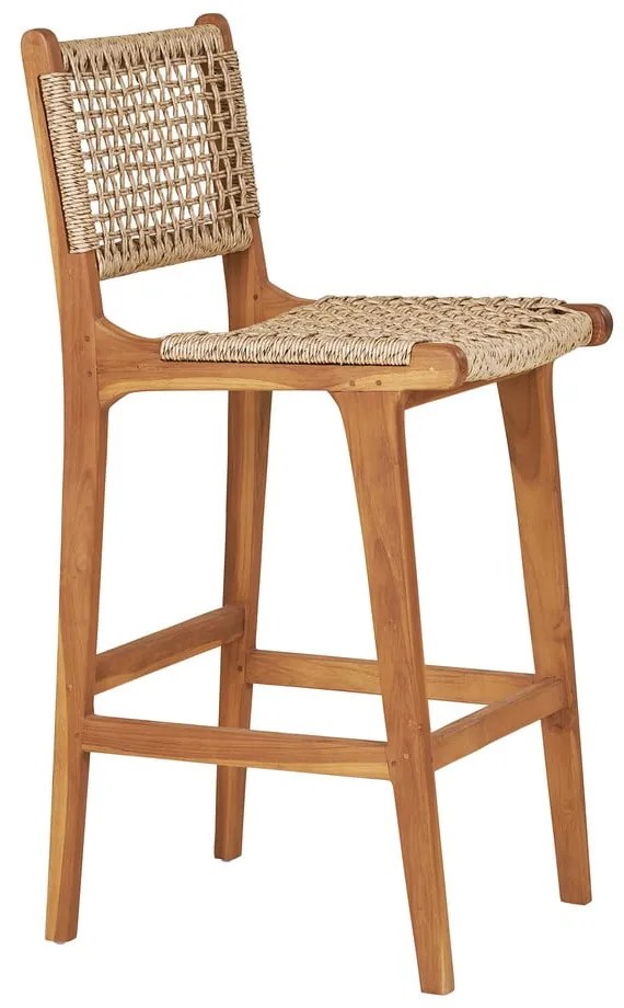 Natúr színű teakfa bárszék (ülésmagasság 60 cm) Derby – House Nordic