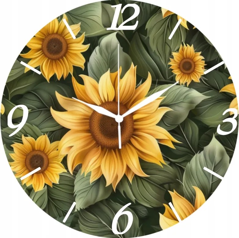 Falióra Dekoratív full print Napraforgók Sunflower 35 cm