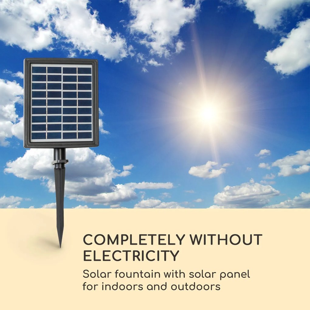 Blumfeldt Stonehenge, napelemes szökőkút, LED lámpa, polireszin, lítium-ion akkumulátor