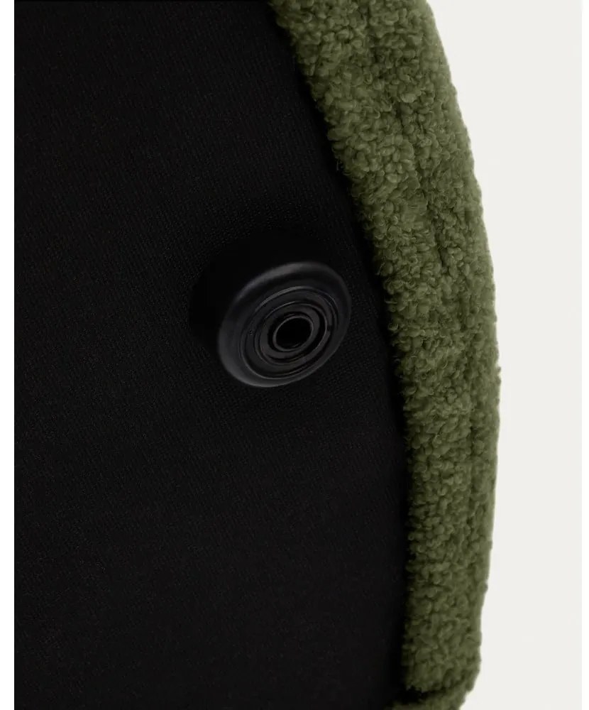 Zöld buklé puff Kaeli – Kave Home