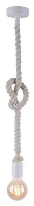 Leuchten Direkt 13572-16 - Csillár zsinóron DIY 1xE27/10W/230V fehér