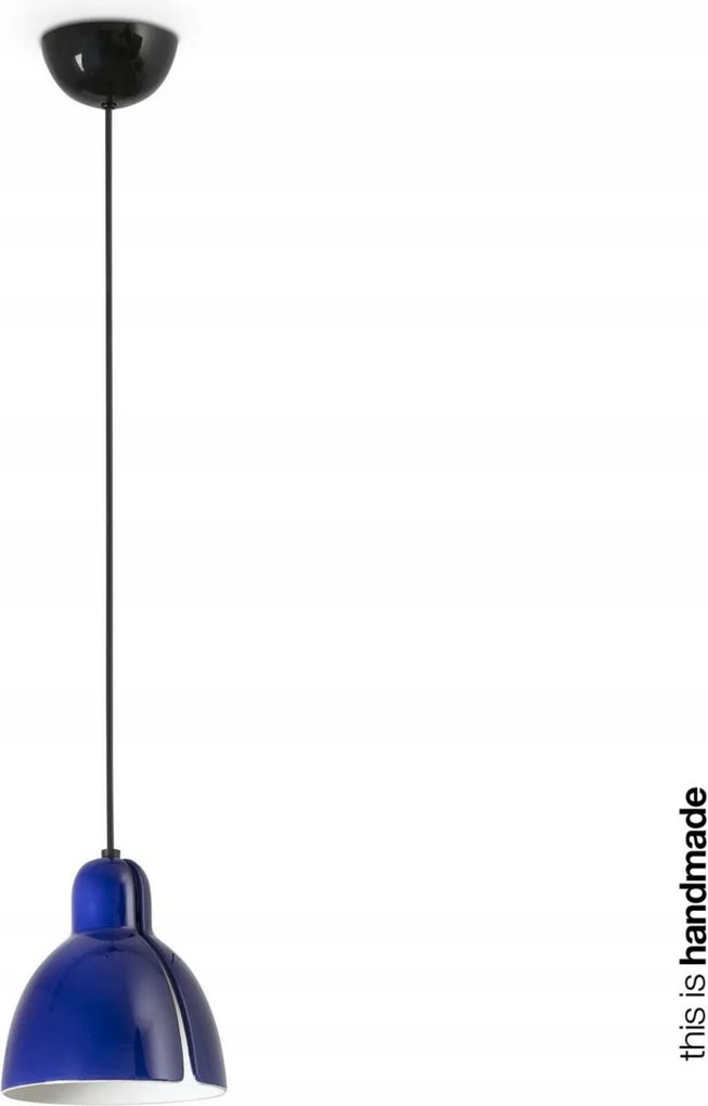 Faro Venice függeszték, kerámia, kobaltkék, E27, kézzel készített