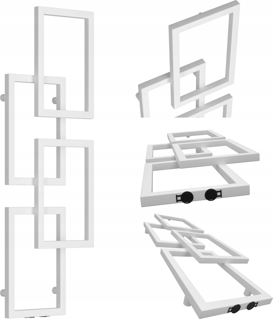 Dekorációs Radiátor Málta 990x450 Fehér Matt Sima