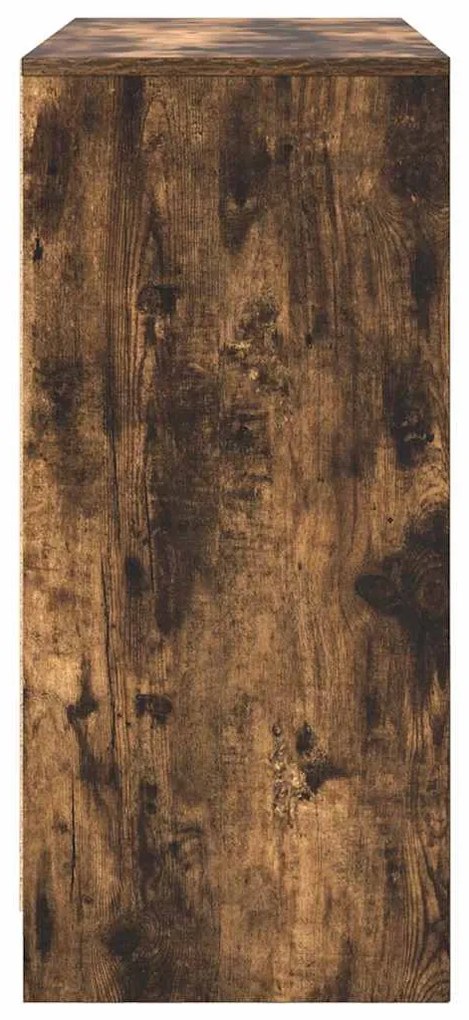 füstös tölgy színű szerelt fa tálalószekrény 85x34x76 cm