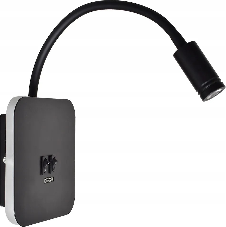 Éjjeli lámpa Base 8W+2W Black