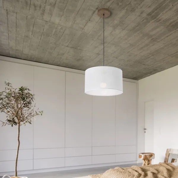 Brilagi - LED ANTHONY függeszték 1xE27/60W/230V tölgy-dió/fehér