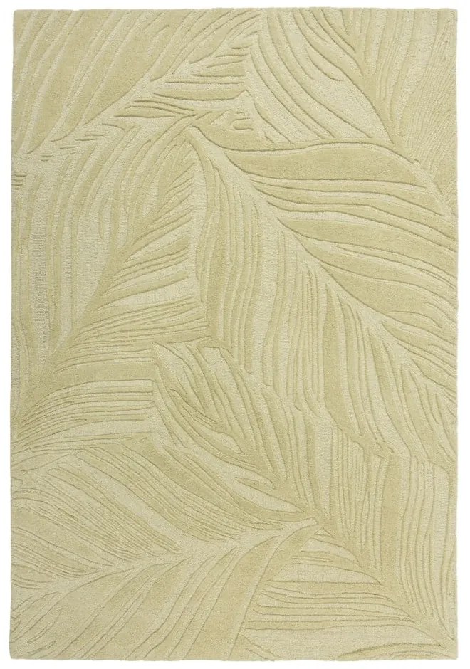 Zöld gyapjú szőnyeg 200x290 cm Lino Leaf – Flair Rugs