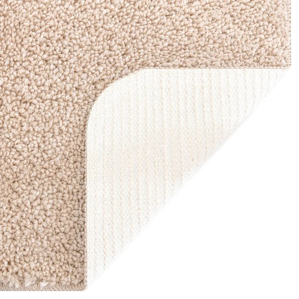 Csúszásmentes fürdőszőnyeg készlet 3 pcs Krém 50 x 50 cm PP