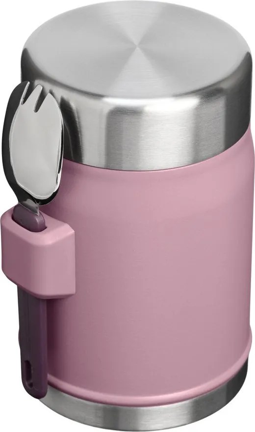 Lila rozsdamentes acél ételtartó termosz 400 ml Legendary Food Jar + Spork Purple Smoke – Stanley