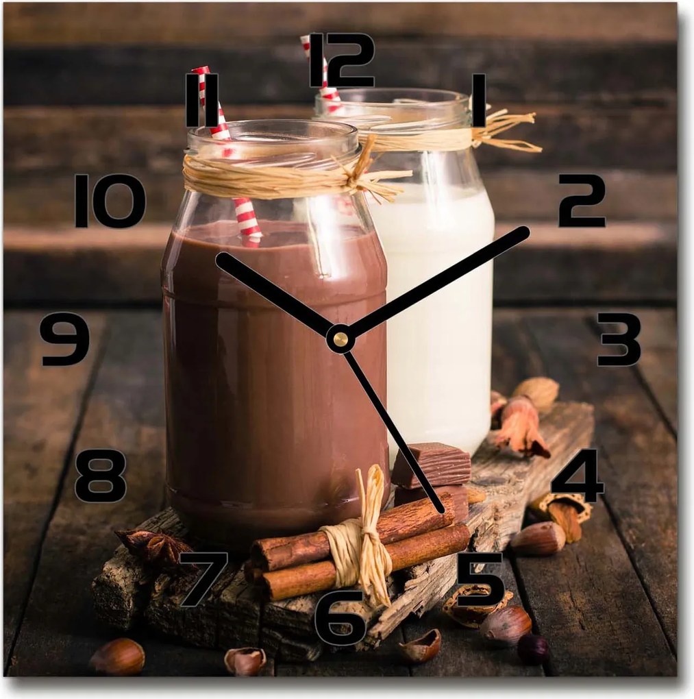 Négyzet alakú üvegóra Koktélok befőttes üvegben 30x30