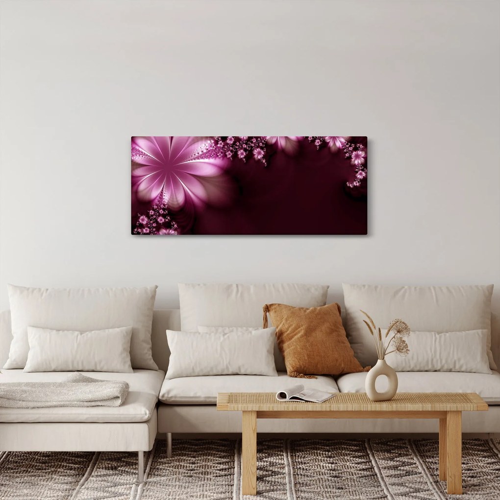 Az absztrakció képe - virágok (120x50 cm)