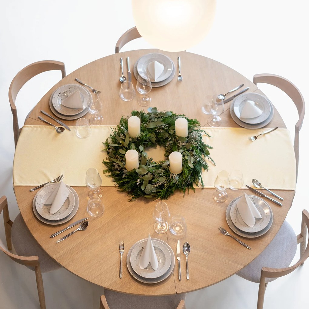 Goldea karácsonyi exkluzív asztali futó - arany csillogású 35x120 cm