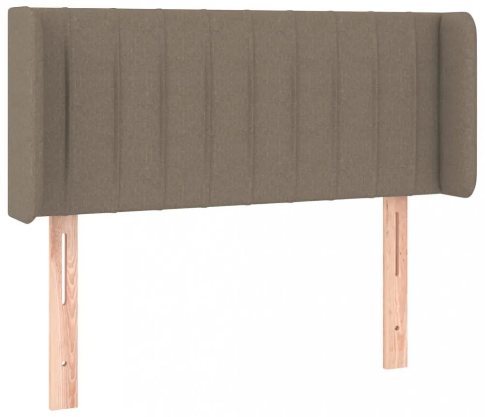 tópszínű szövet LED-es fejtámla 103 x 16 x 78/88 cm