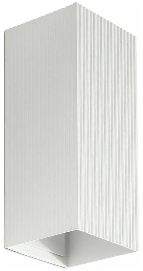 FARO 40565 - Fali lámpa SOLE 2xGU10/8W/230V fehér csipkézett szögletes