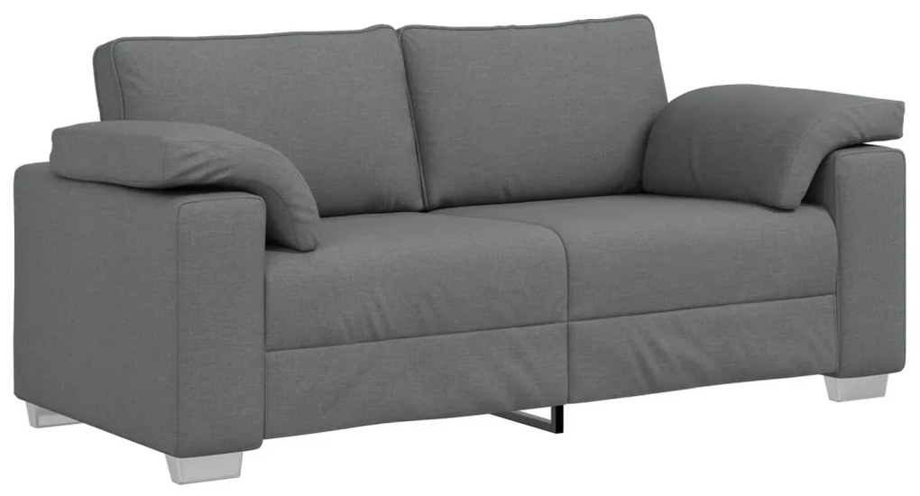 Kétfős Kanapé Sötétszürke 140 cm Szövet