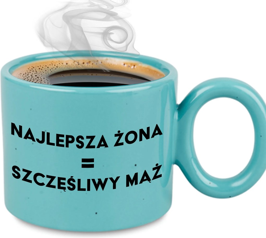 XXL Türkiz Bögre Férjnek Évfordulóra Legjobb Feleség= Boldog Férj