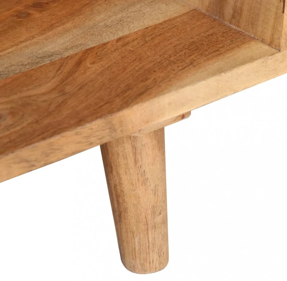 tömör akácfa TV-szekrény 115 x 30 x 39 cm