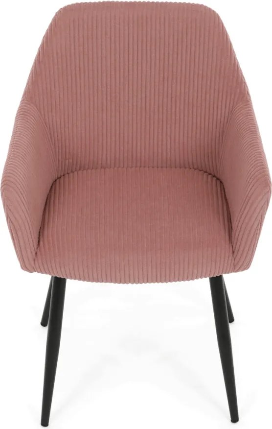 Étkezőszék rózsaszín kordbársony kárpittal – DCH-V4009 PINK6