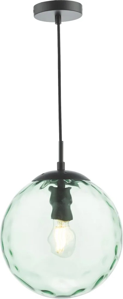 Dar Lighting modern függeszték ripple matt fekete zöld darsp72-rip8824