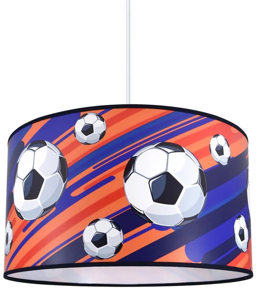LAMPDAR Gyerek csillár zsinóron FOOTBALL 1xE27/60W/230V SA1080
