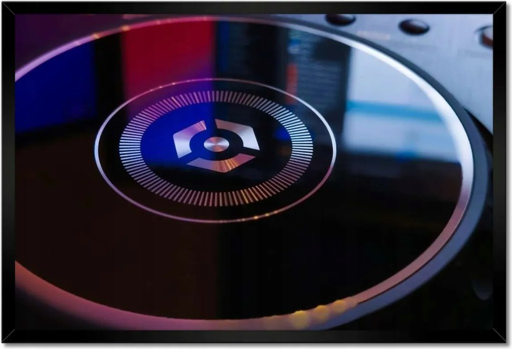 Poszterek keretben 60x40 Közelkép lemezjátszóhoz Dj