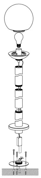 Eglo 97249 - LED Dimmelhető kültéri lámpa NISIA-C 1xE27/9W/230V 980 mm IP44