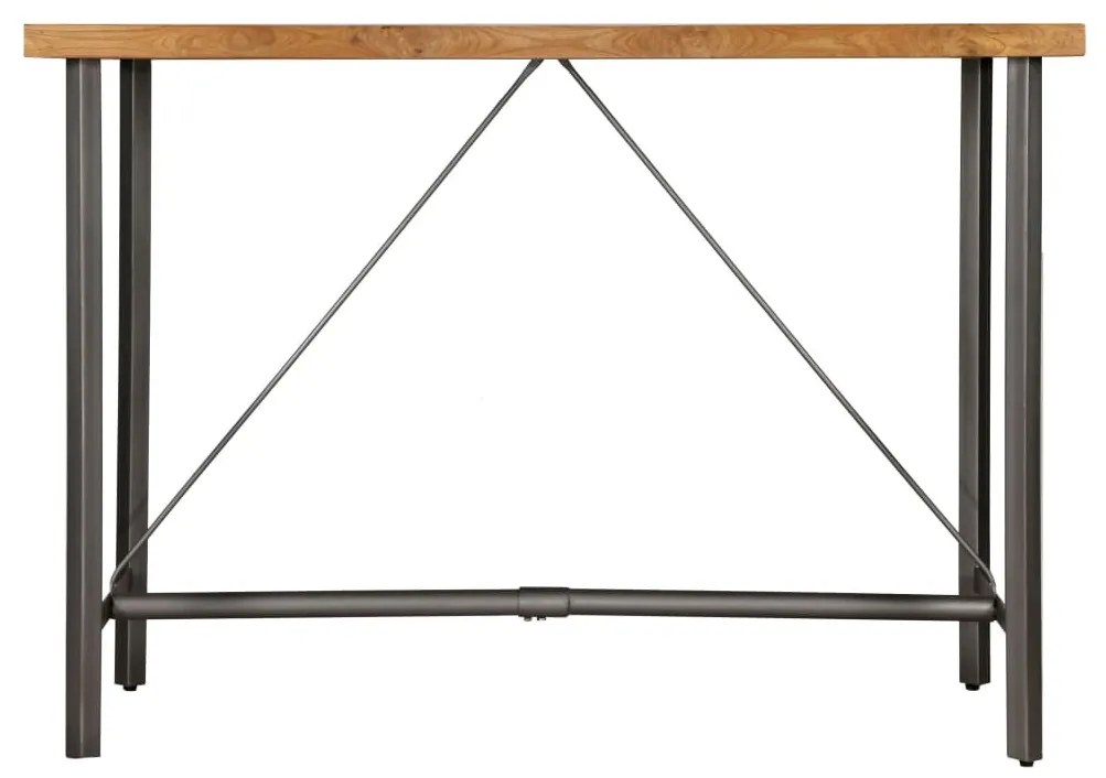 Újrahasznosított tömör tíkfa bárasztal 150 x 70 x 106 cm