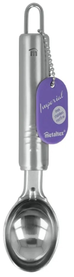 Ice Cream rozsdamentes acél jégkrém és fagylalt szedő kanál, hosszúság 22 cm - Metaltex