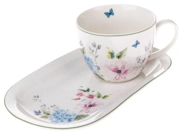 Fehér porcelán eszpresszó csésze 450 ml – Dakls