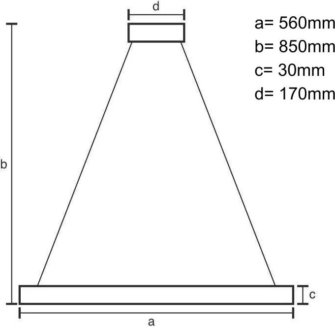 NEDES J4302-B Modern Led Függesztett Lámpa IP20