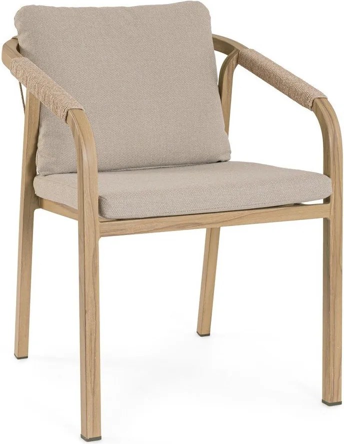 Natúr színű fém kerti szék Kalimera – Bizzotto