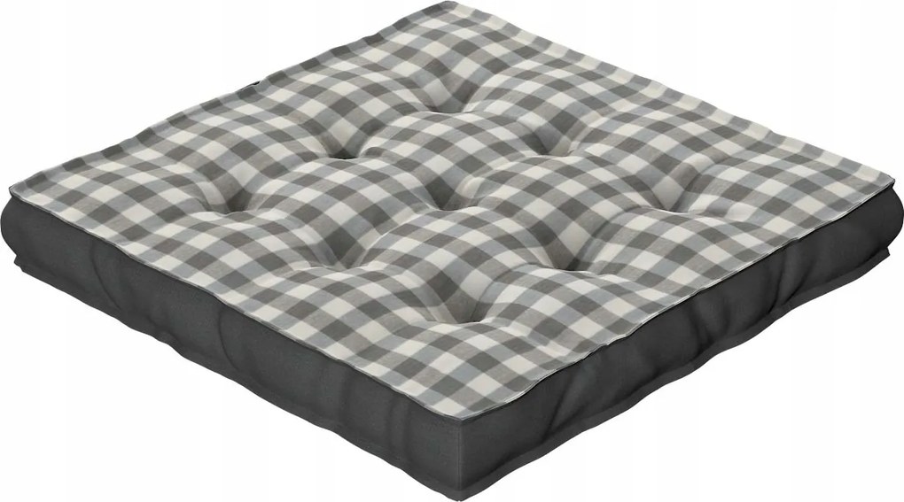 Dekoria Székpárna Kuba szürke-fehér kockás