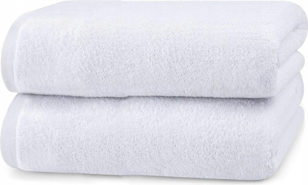 Puha És Nedvszívó Fürdőtörölköző 100% Pamut 50X100cm Hotel Spa Fehér