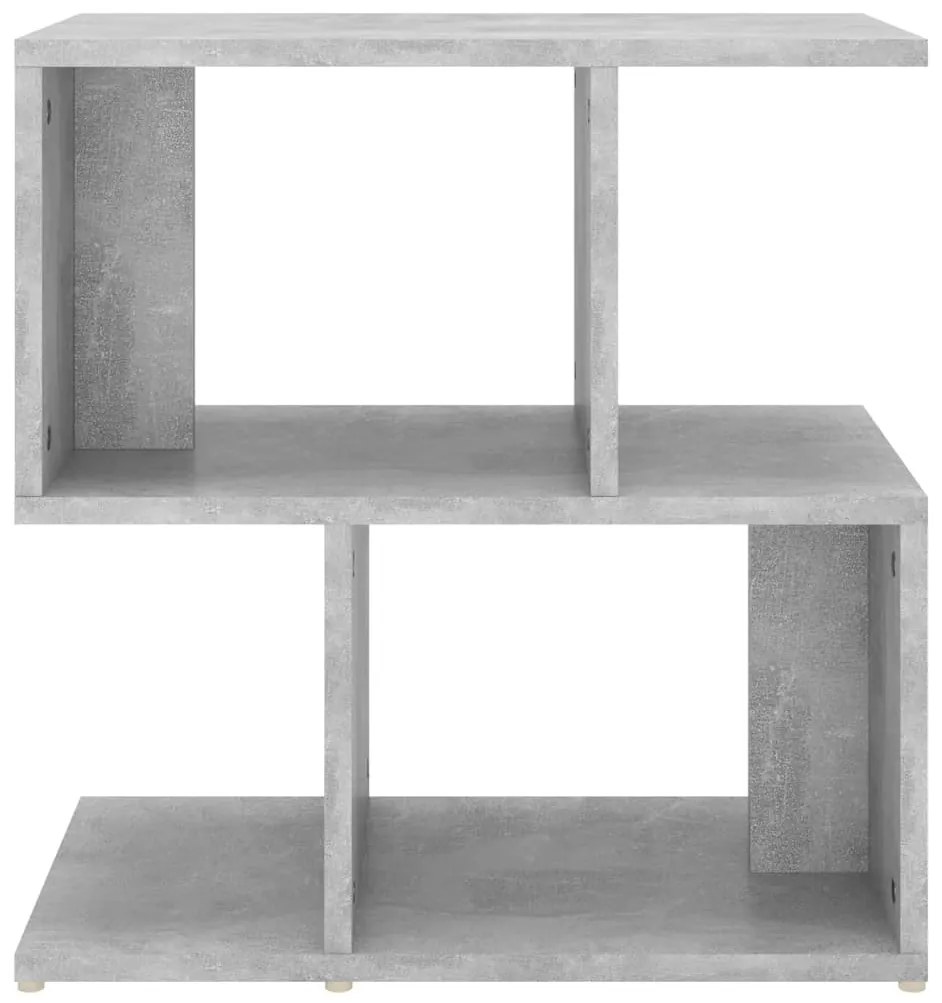 Betonszürke szerelt fa éjjeliszekrény 50 x 30 x 51,5 cm