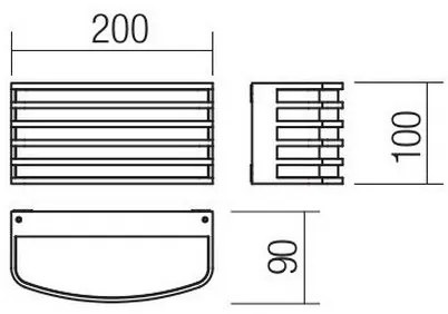 Redo 90038 - SEBRA LED kültéri fali lámpa LED/15W/230V IP54
